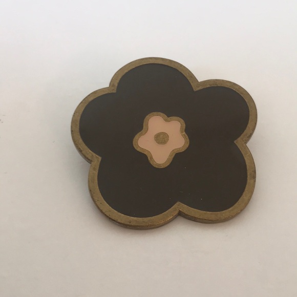 Brown and Pink Pin/Brooch - Picture 1 of 2